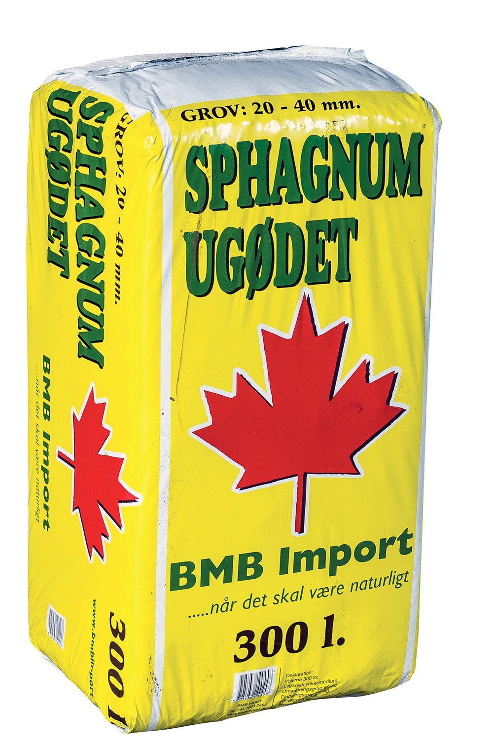 Kombipakke: 18 poser Grov spagnum + 1 øko surbundsgødning
