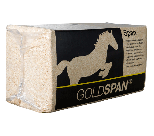 Goldspan hestestrøelse - pose