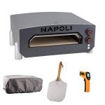 NAPOLI 13” elektrisk pizzaovn, cover, spade og termometer-0